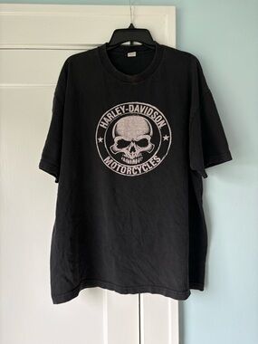 VTG Harley-Davidson Walters Brothers Peoria IL Shirt Willie G Skull 2XL